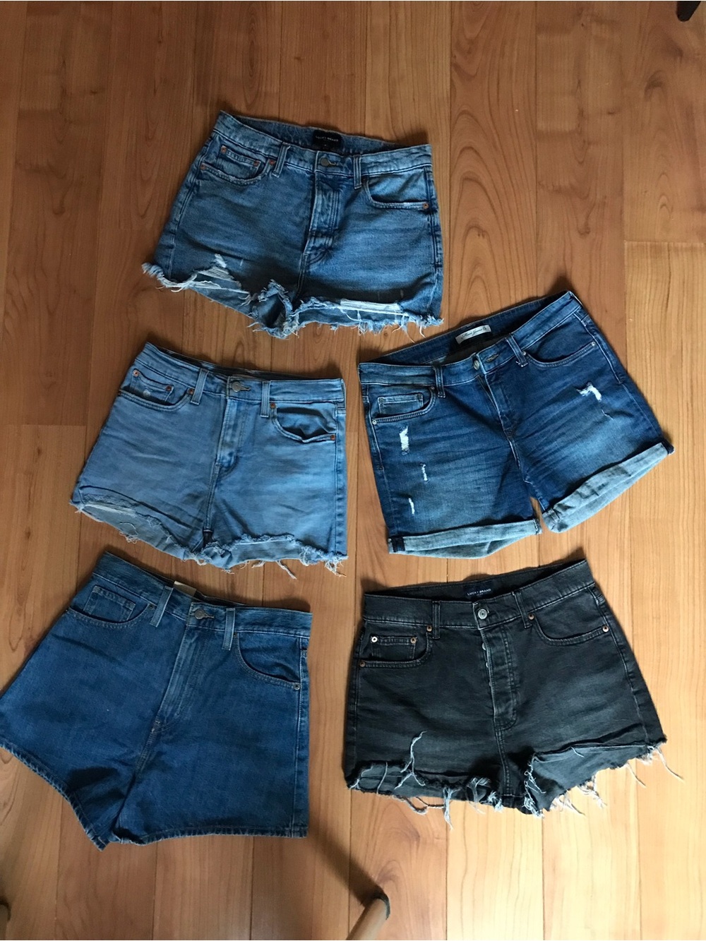 Mixed brands Women's Mixed Denim Shorts Pack - Blue & Black